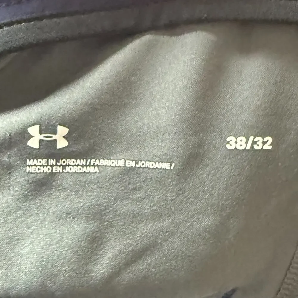 Under Armour Mens Tech Pants 38x32 Blue Classic Golf Performance 4 Way Stretch